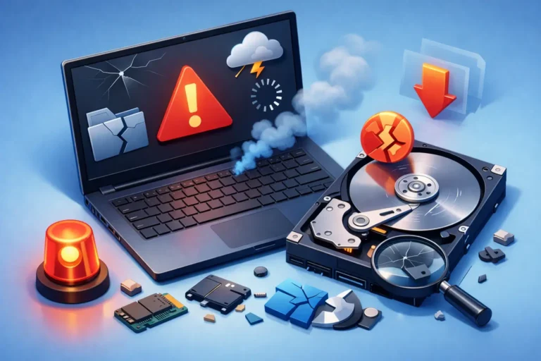 9 melhores sinais de falha no HD do notebook