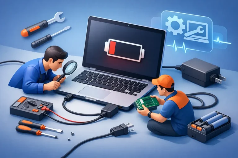 Assistência técnica para notebook sem carga