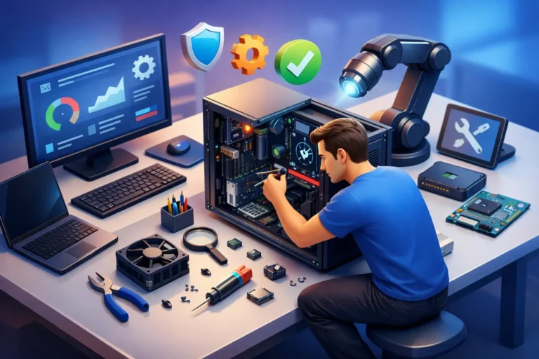 Manutenção computador sem erro e sem demora