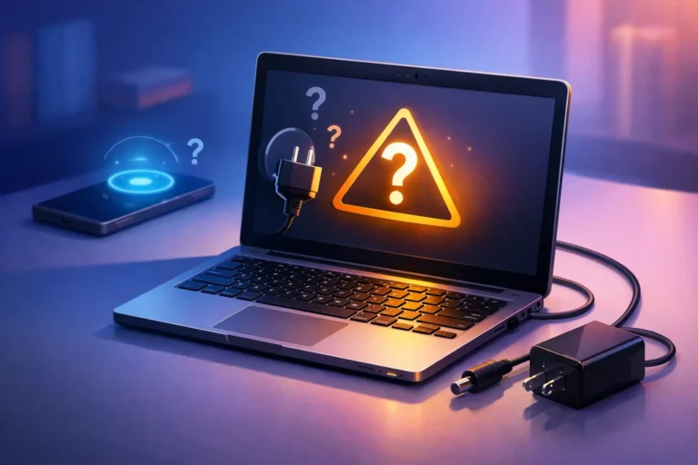 Notebook não reconhece o carregador?