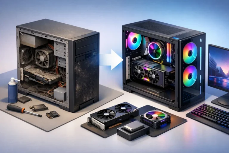 Exemplo de PC recuperado com upgrade na prática