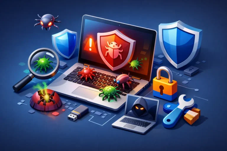 Remoção de vírus e malware no PC