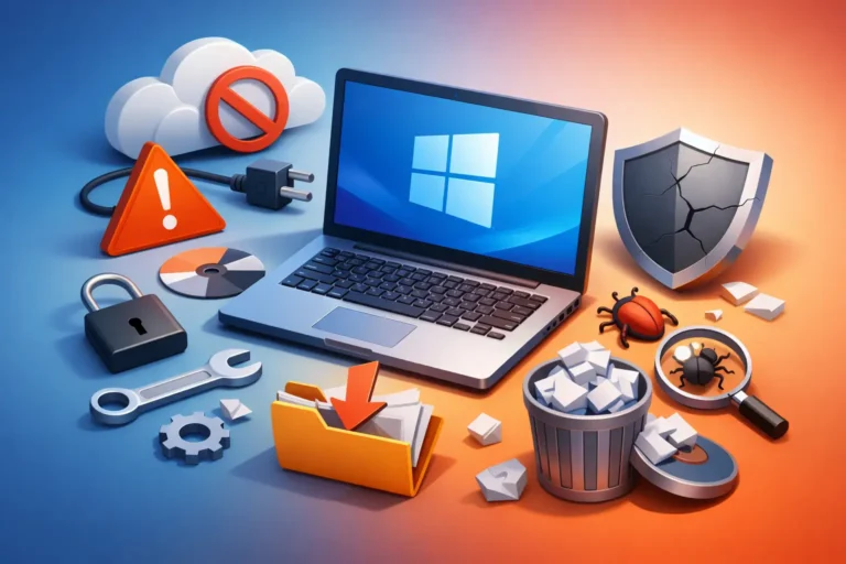 7 erros comuns após formatação do Windows