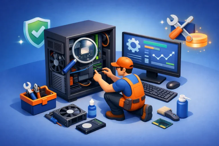 Benefícios da manutenção periódica no PC