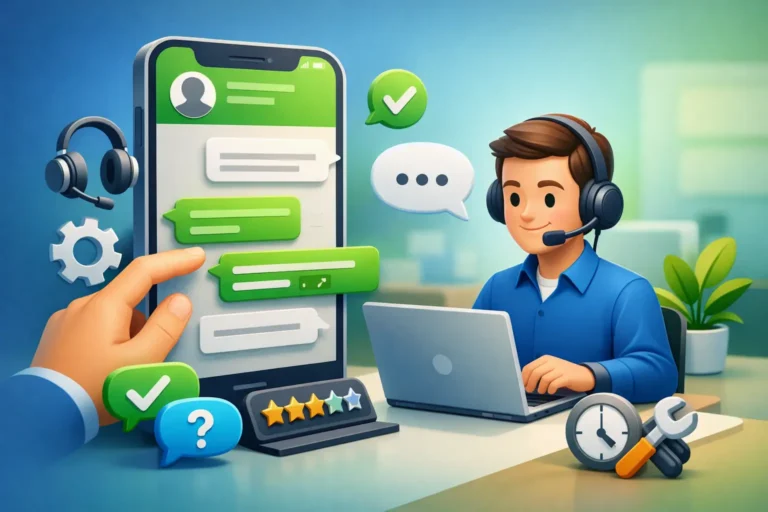 Review atendimento técnico por WhatsApp