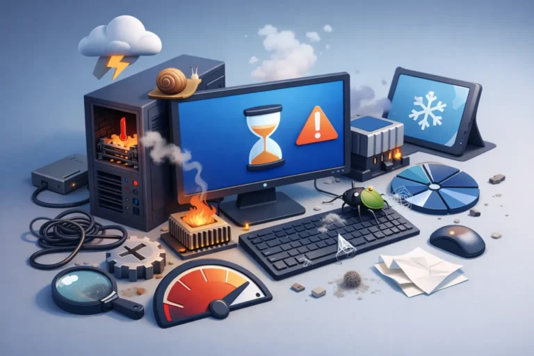 11 erros que deixam PC lento