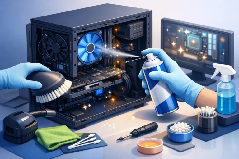 Benefícios da limpeza interna no PC