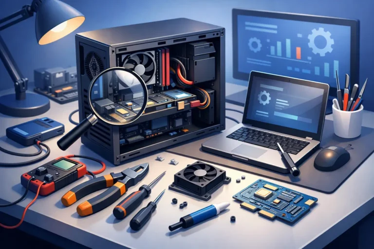 Guia de reparo de computador sem erro