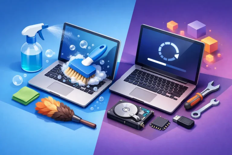 Limpeza interna ou formatação: qual resolve?