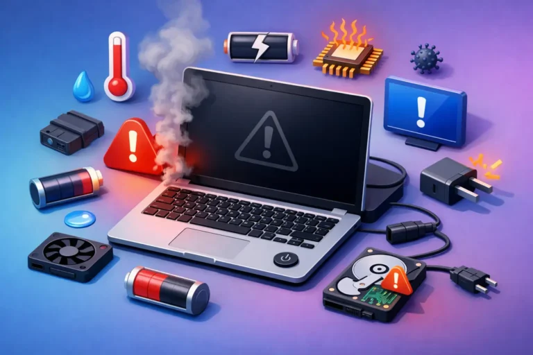 Por que notebook desliga? 8 causas e soluções