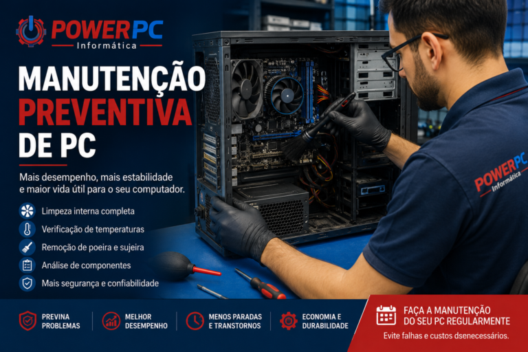 Manutenção preventiva de PC na PowerPC Informática