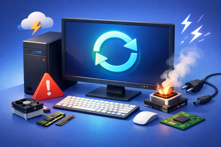Computador reiniciando sozinho? Saiba o motivo