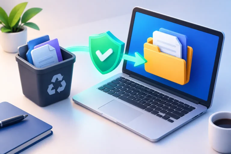 Documentos apagados recuperados com segurança
